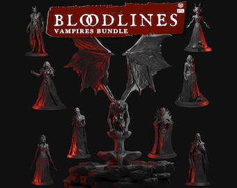 Bloodlines Vampire Bundle STL miniatures