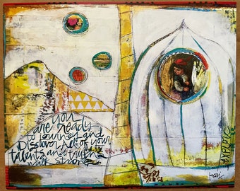 Art Print - You are ready to journey and discover all of your talents and truths, walk strong. Explore.