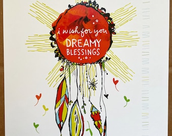 Art Print - I wish for you dreamy blessings