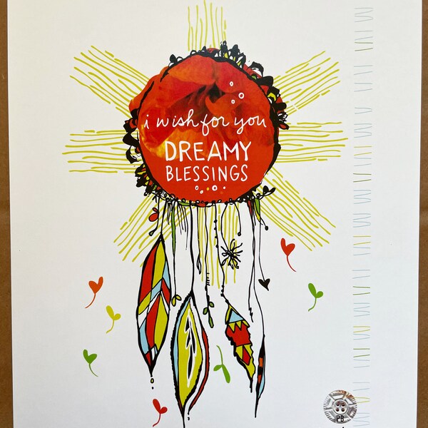 Art Print - I wish for you dreamy blessings - SUPER SALE