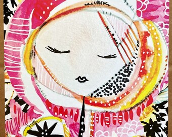 Art Print - Color Filled Dreams Spirit - Ready to Frame