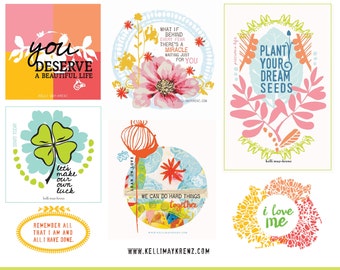 Positive Affirmations for immediate download - Living a Happy Life