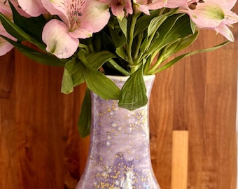 Lavendel getupft Porzellan Vase