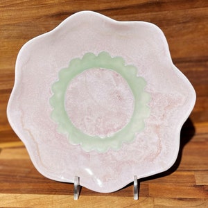 Pink Petal Porcelain Floral Plate