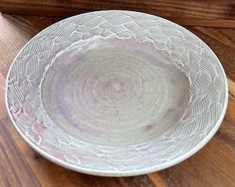 Pink to Purple Stoneware & Porcelain slipped Lunch Plate