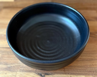 Minimalistische Satin Matte Schwarze Porzellan Backen Auflaufform Auflaufform