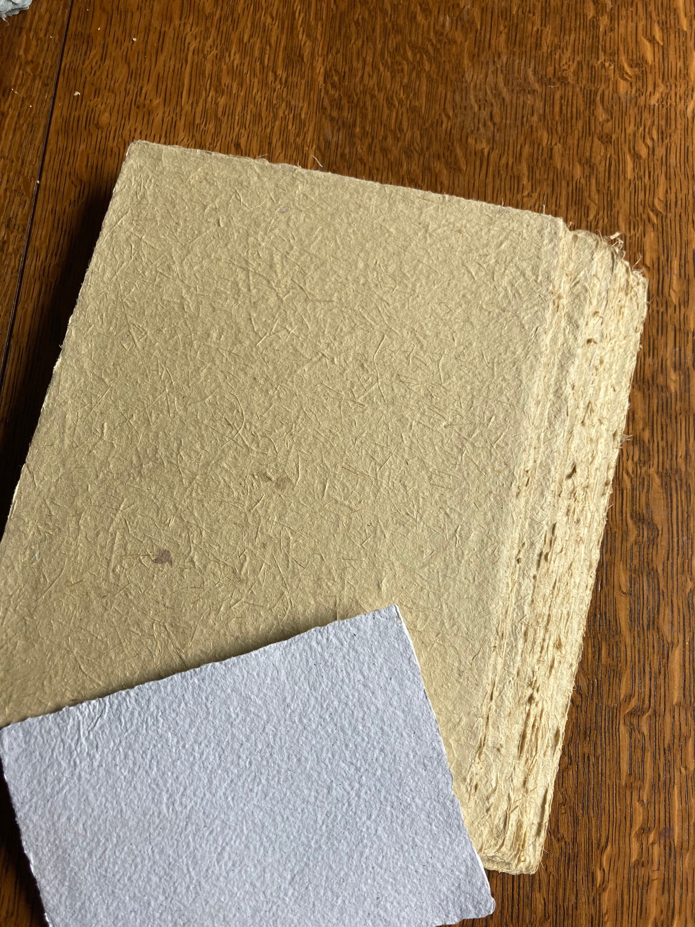 Bamboo Paper 8 5x11 Inch Card Stock Handmade Paper Raw Plant Paper
