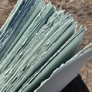 Carta per acquerello 8,5 x 11 pollici 145 gsm color salvia pallida, vegana, carta per tecnica umida, carta per acquerello, carta per tecniche miste, calligrafia, intaglio