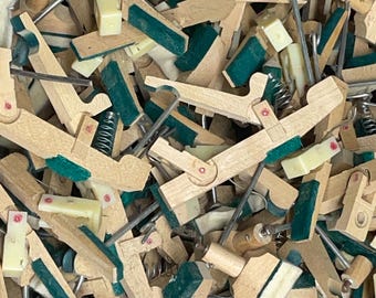 Salvaged Piano Dampers, Assorted Vintage Parts, Craft Supply (10 Pieces)