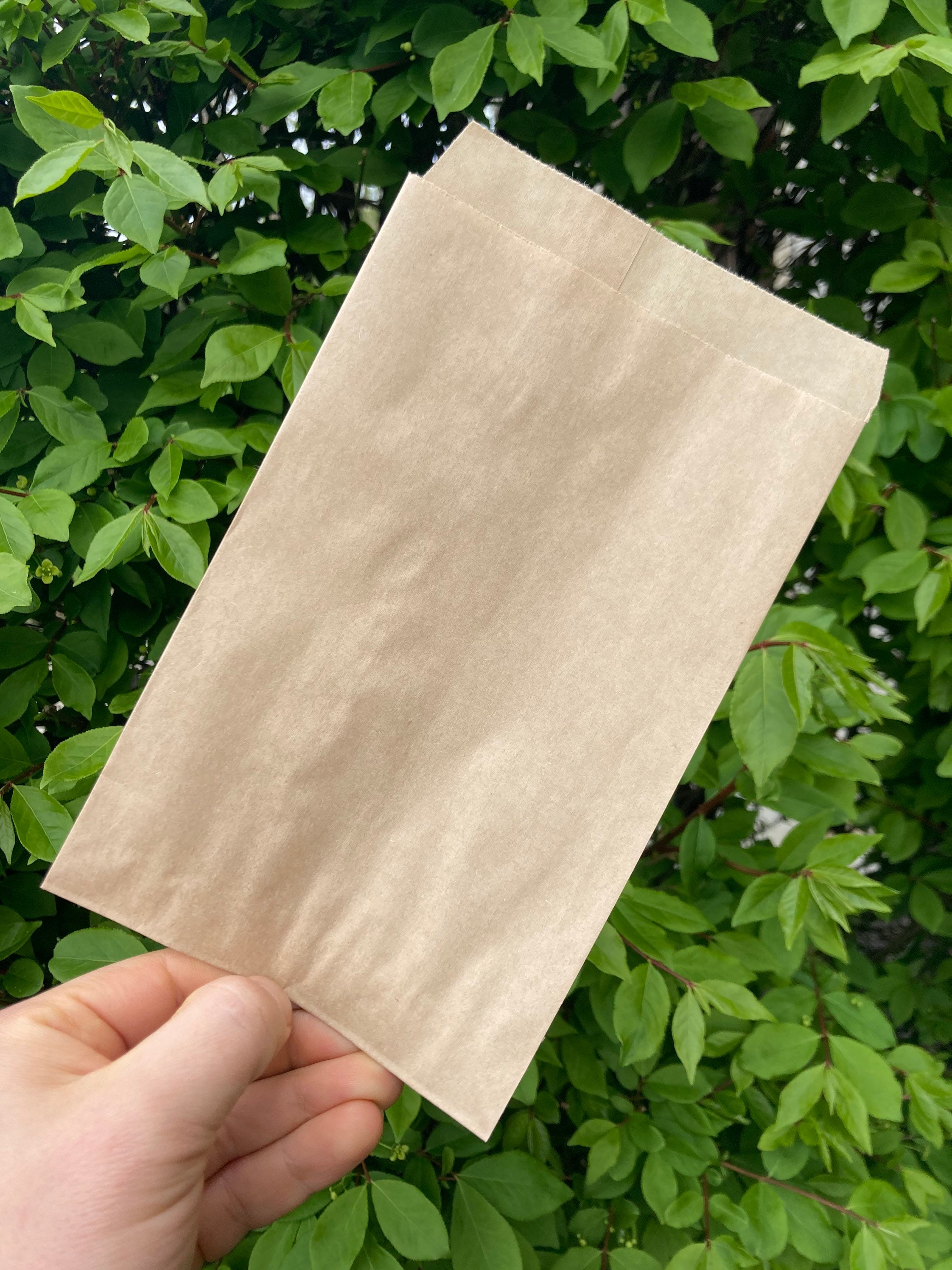 5x7.5 inch Kraft flat merchandise bags Kraft sleeves Etsy