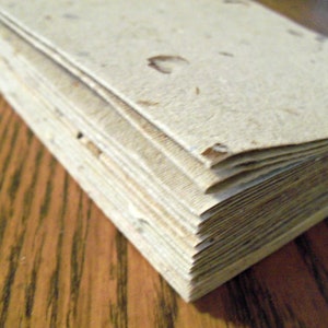10 blank recycled handmade paper cards, several sizes and colors available, greeting cards