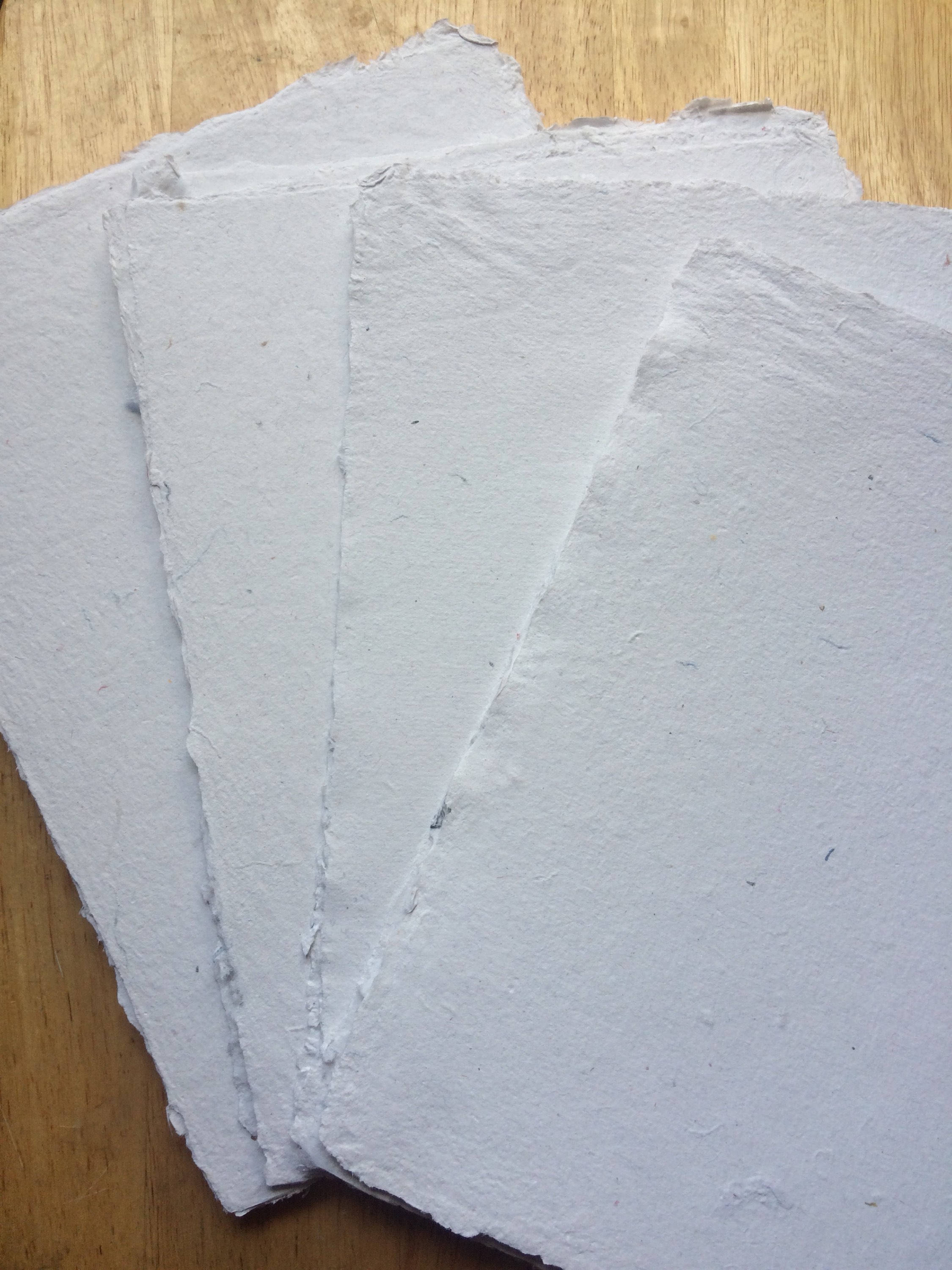 8.5x11 inch Purple Onion Books limited edition, handmade paper, recycled paper, textured paper