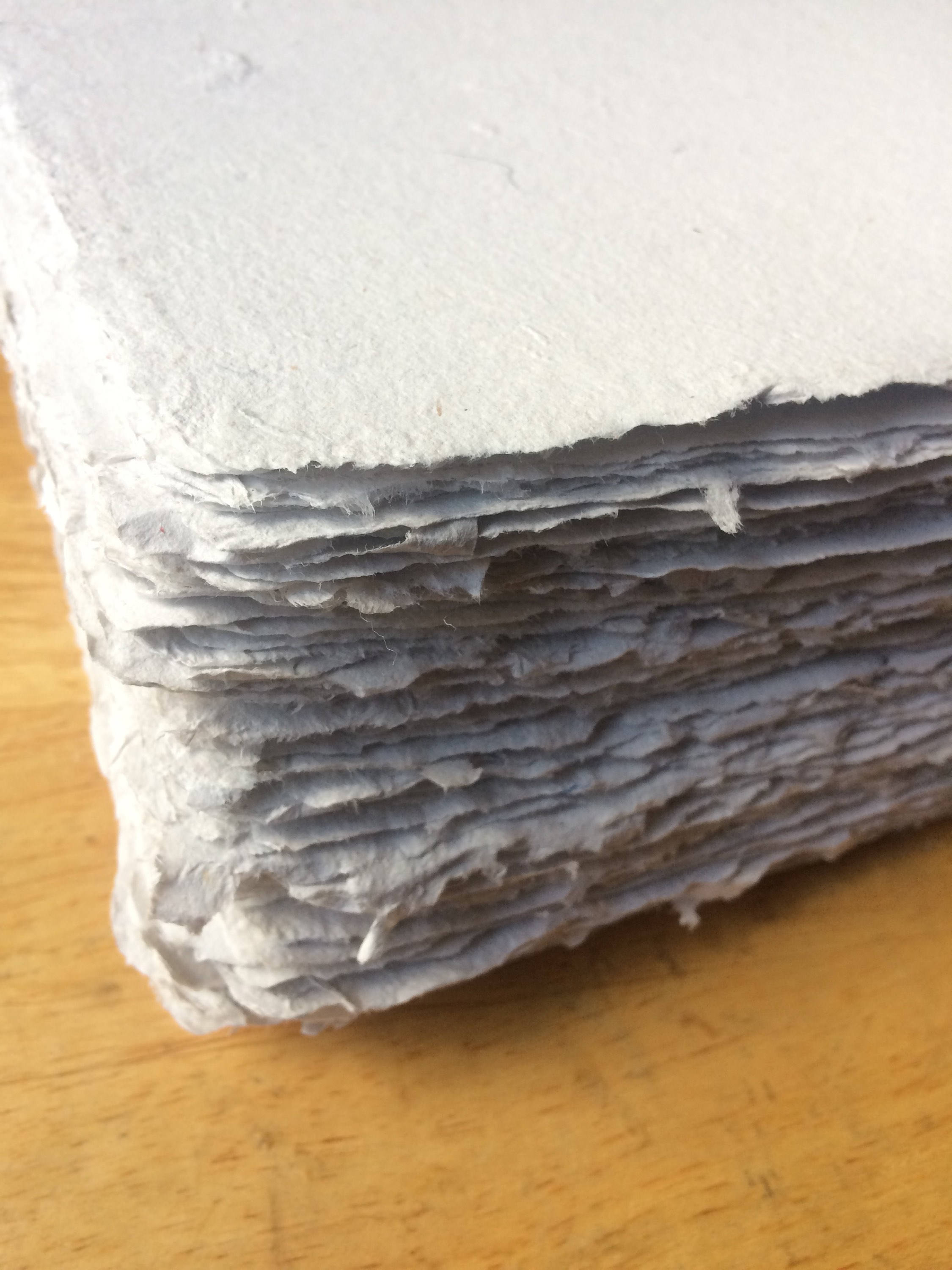 8.5x11 inch Purple Onion Books limited edition, handmade paper