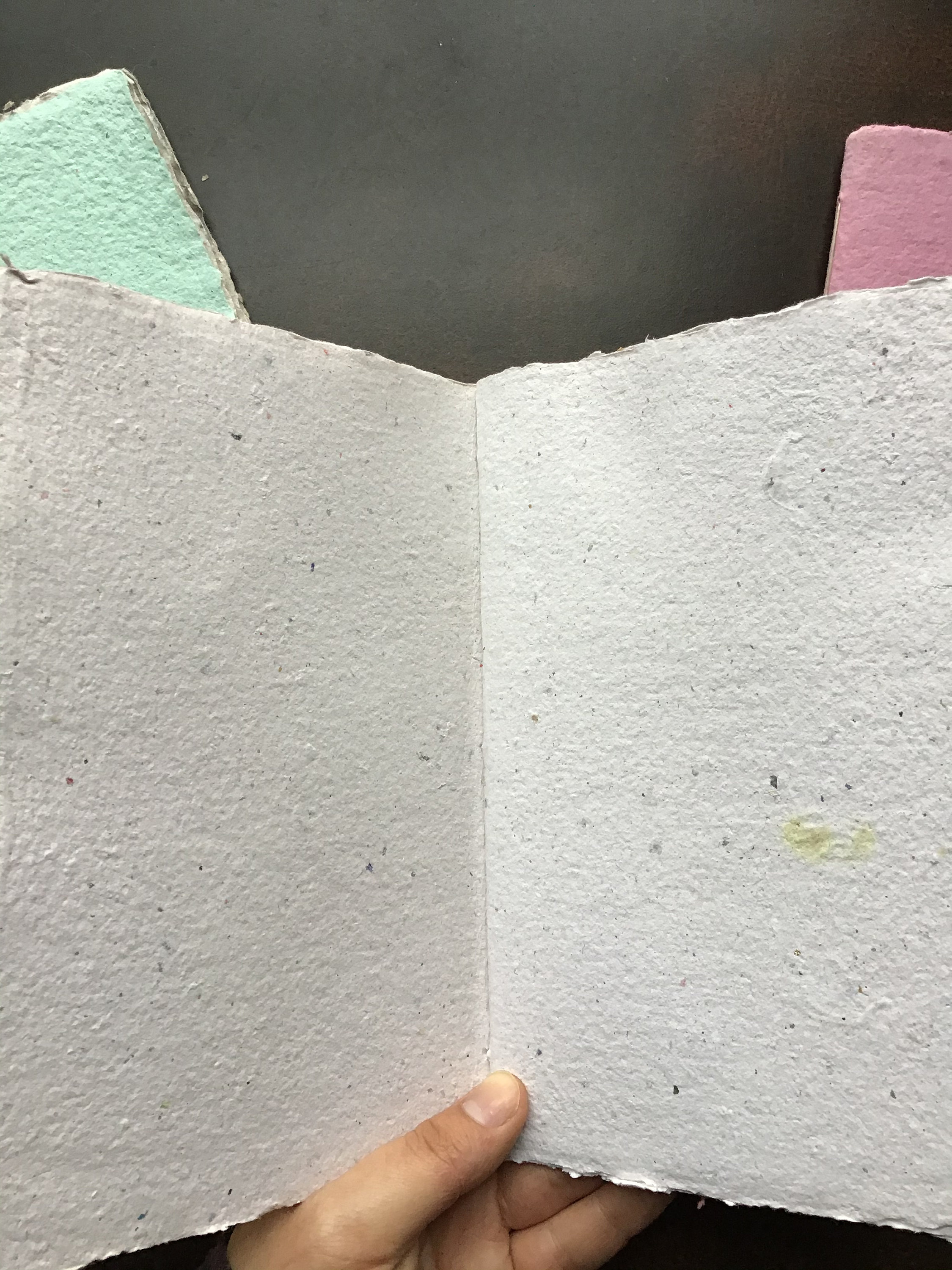 5.5x8.5 inch booklet, star journal, handmade paper, homemade paper