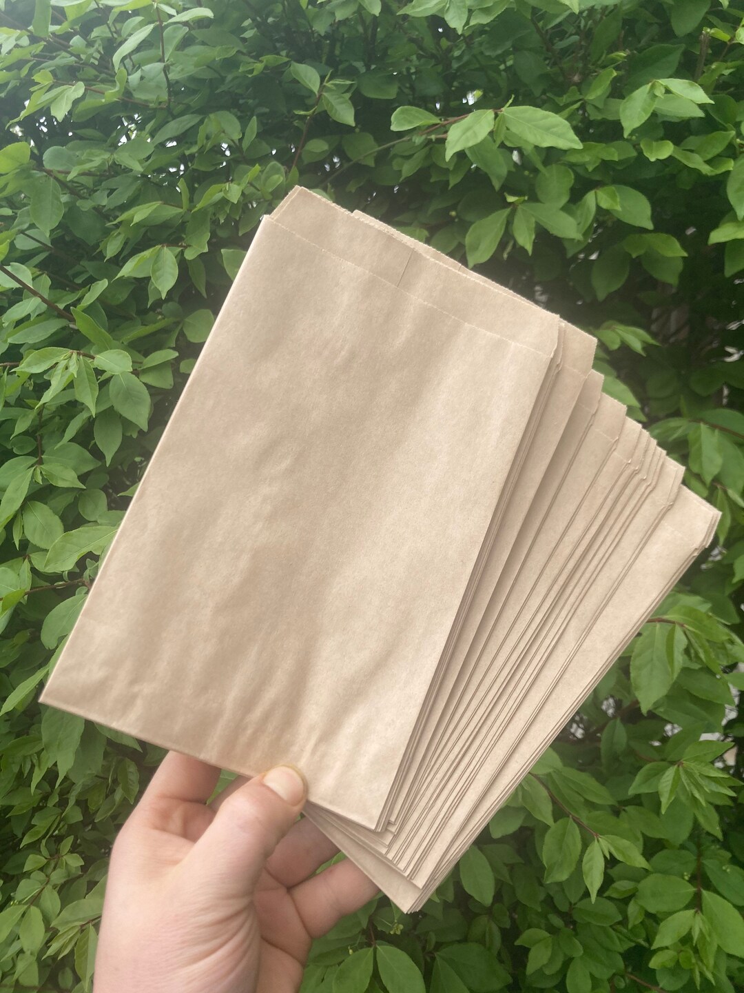 5x7.5 Inch Kraft Flat Merchandise Bags Kraft Sleeves Etsy