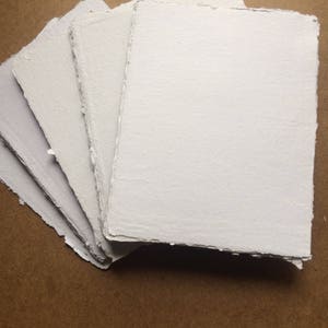 Carta da acquerello riciclata fatta a mano, foglio singolo, vegana, carta bagnata, calligrafia, intaglio
