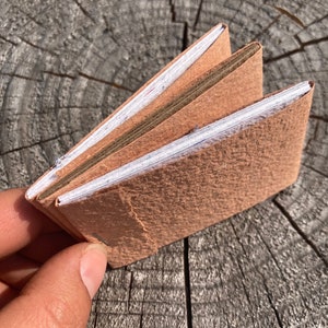 Set of 3 matchbook notebooks, mini notebook notepad, recycled paper, handmade paper, homemade paper, wedding favor, favors, 2x3 notebook