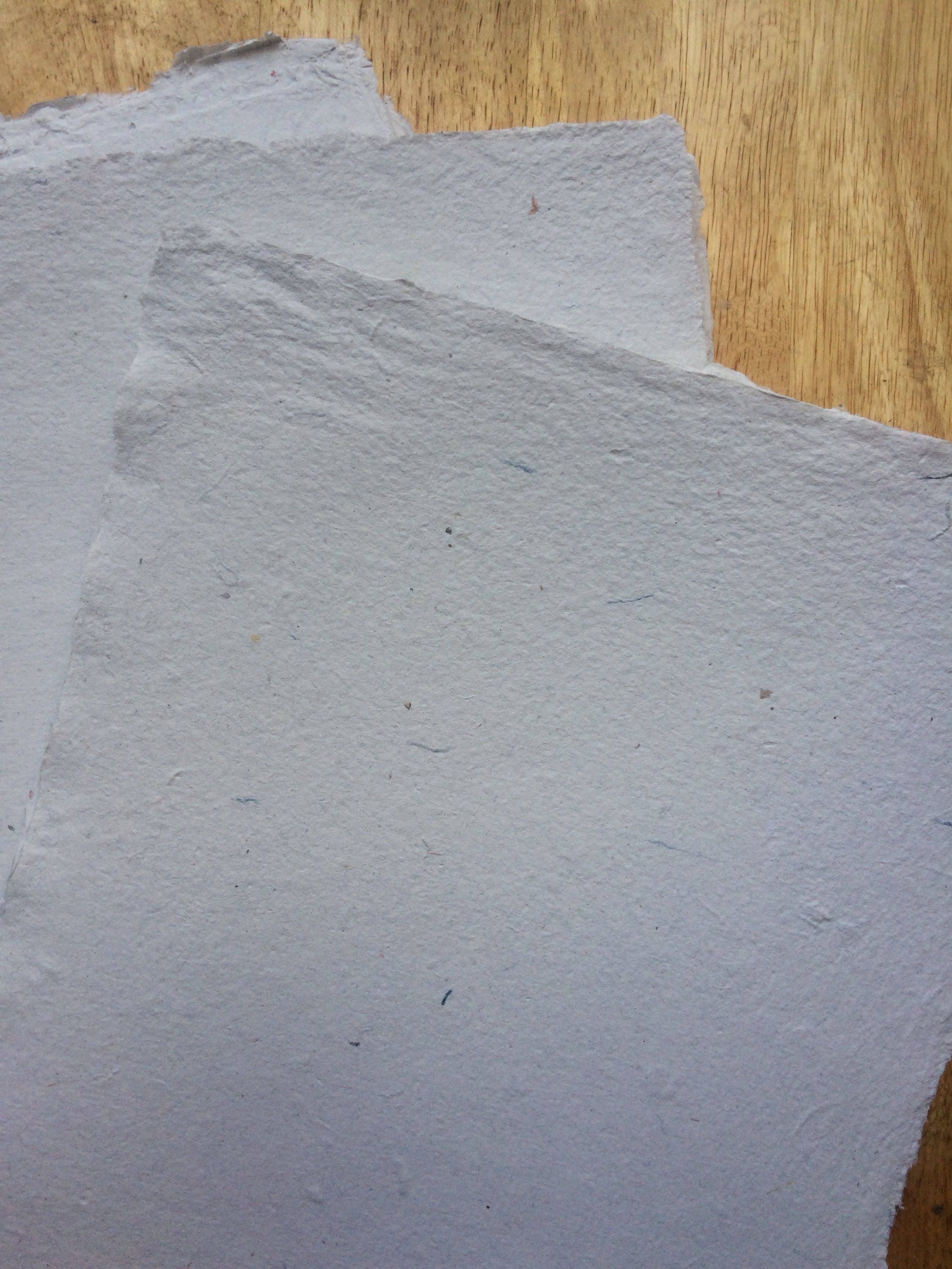 8.5x11 inch Purple Onion Books limited edition, handmade paper, recycled paper, textured paper