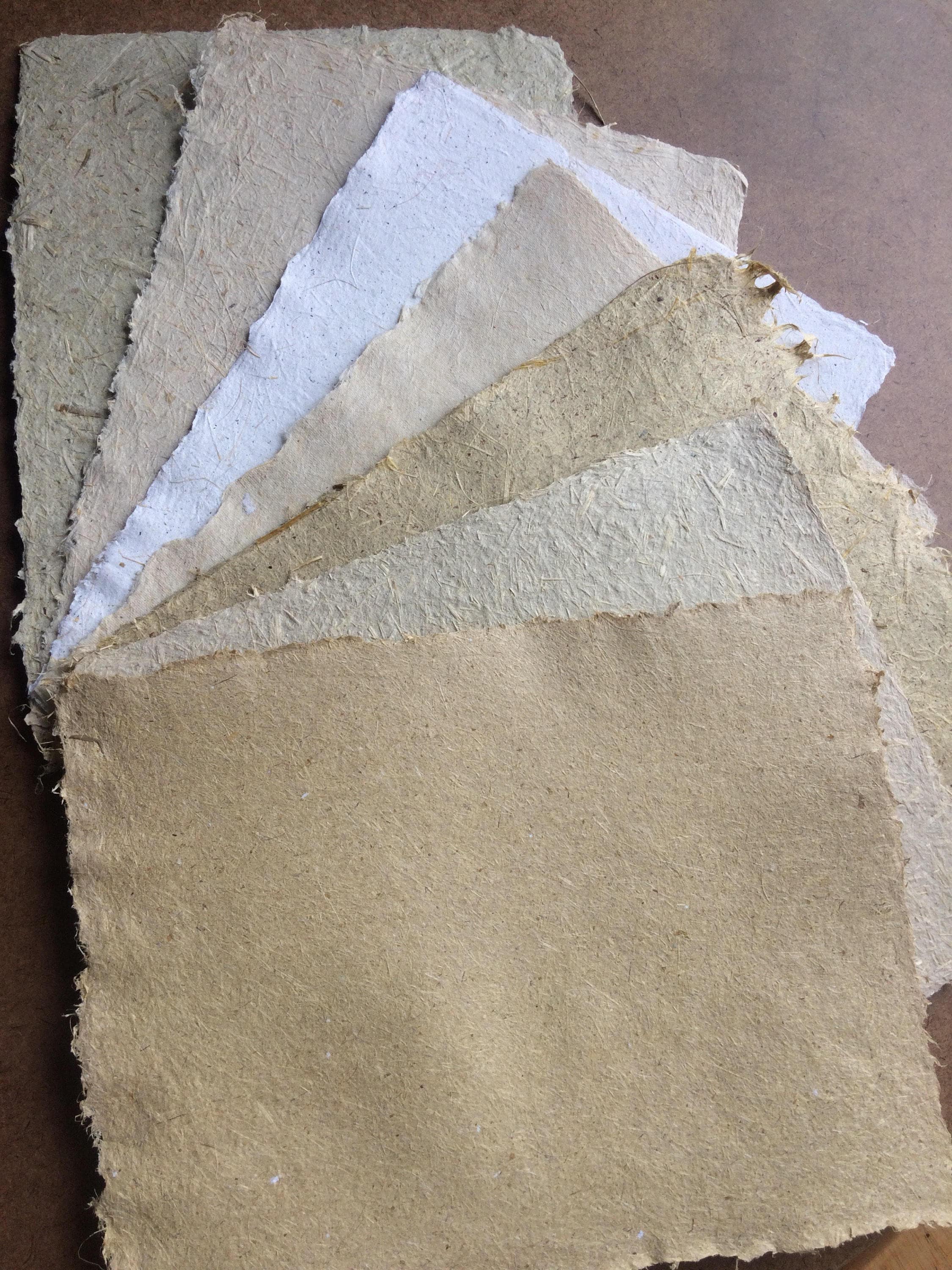 Plant fiber paper, 8.5x11 in. handmade paper, raw plant paper, rustic  paper, homemade paper, decorative paper, natural paper, textured paper