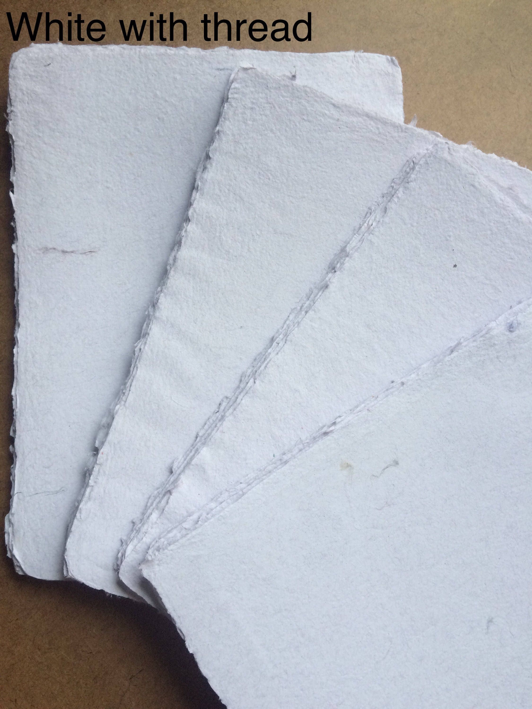 10 sheets 8x10 inch handmade paper, recycled paper, eco friendly paper