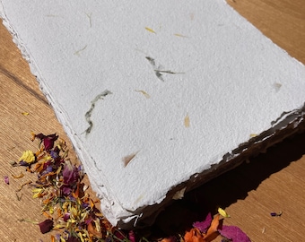 350 sheets handmade paper, eco friendly paper, recycled paper, decorative paper, textured paper, natural paper, neutral paper