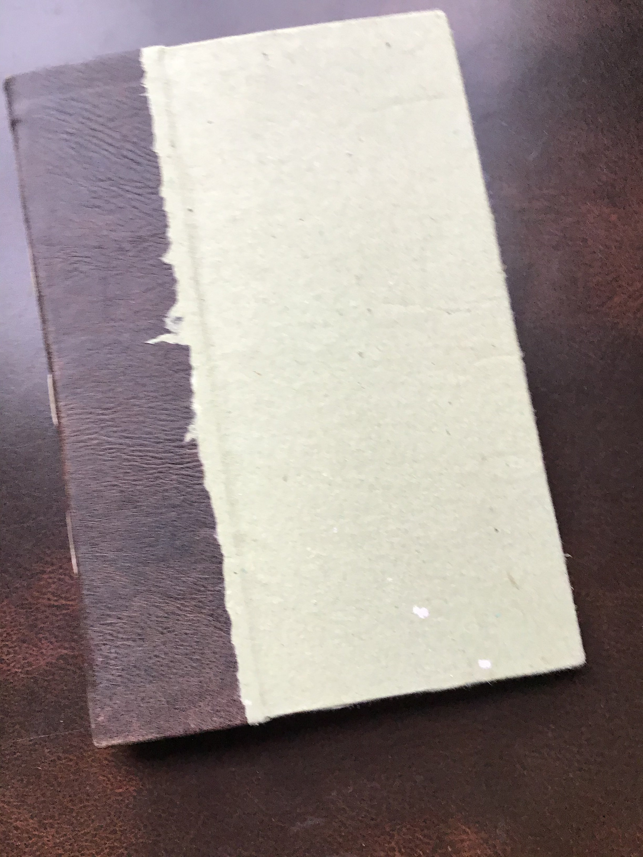 Large rustic travel journal, recycled paper journal, wedding guest book