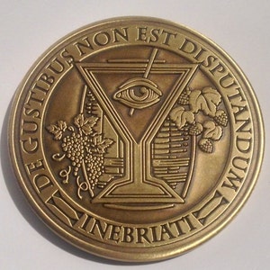 Offical INEBRIATI Bar Challenge Coin of KNIGHTS TIPPLER