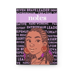 Empowerment Notebook for Black Girls, Black Teens Journal, Gift for Daughter, Black Woman Journal, Inspirational Quotes, Affirmations