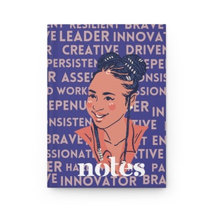 Black Girl Journal, Inspirational Notebook for black women, Goals journal, Black Woman Art, Journals for Black Girls, Melanin girl boss