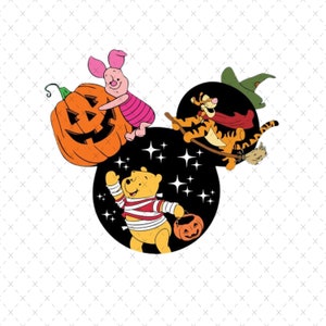 Winnie The Pooh Halloween Png, Winnie The Pooh Svg, Winnie Halloween Pumpkin Png, Winnie Halloween Sublimation, Spooky Png, Trick Or Treat