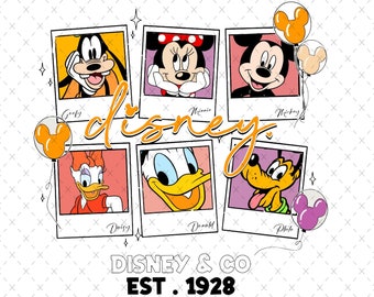 Mickey and Friends PNG SVG, Family Vacation Trip (Digital File)