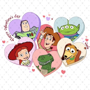 Feliz día de San Valentín SVG, Día de San Valentín Svg, Sé mío San Valentín, Pareja de Toy Story Svg, San Valentín Toy Story Svg, xoxo amor, Descarga digital