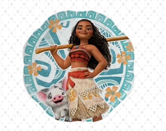 Moana Clipart: Layered SVG, Birthday Print (PNG)