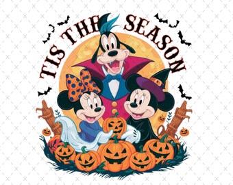 Mickey and Friends Halloween SVG, Spooky Season Digital File