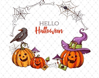 Vintage Halloween Horror PNG: Spooky Design (Digital Download)