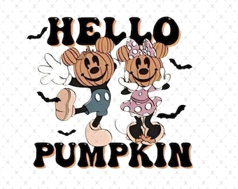 Mickey and Friends Halloween Pumpkin SVG Bundle (Digital File)