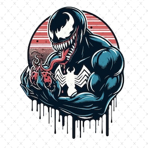 Venom Png, Watercolor and Splash styles, high resolution PNG files for t-shirts, posters, mugs and more, instant download