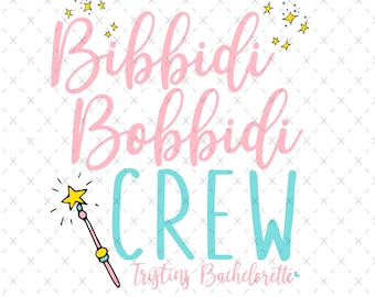 Bibbidi Bobbidi Boo Squad Png : conception de vacances en famille (téléchargement numérique)