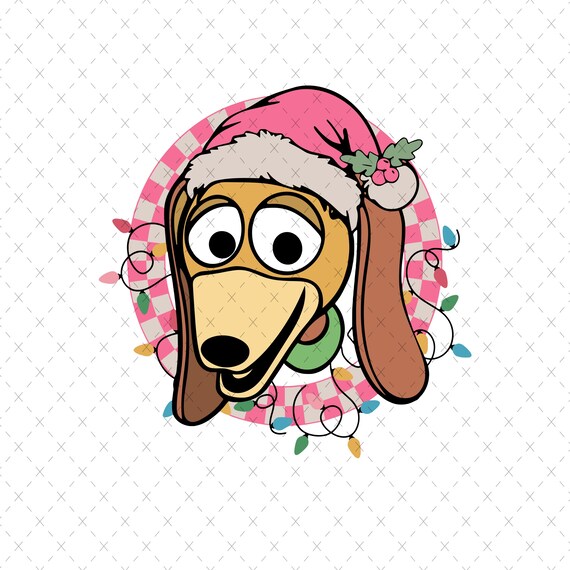 クリスマス スリンキー ドッグ SVG: トイ・ストーリー ホリデー ライト