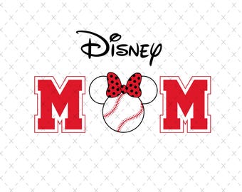 Retro Disney Baseball Mom SVG, Family Vacation PNG (Digital Download)