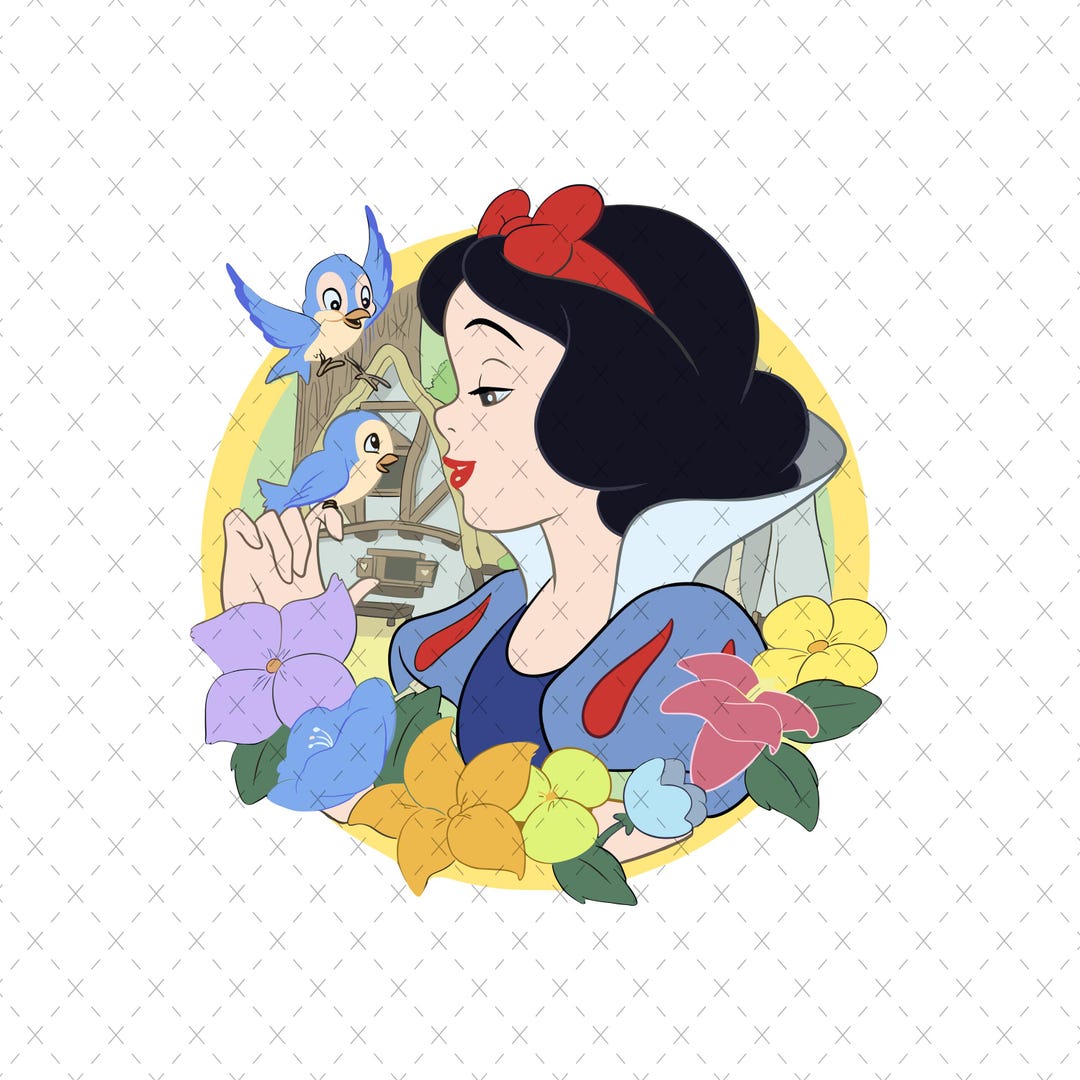 Snow White Mandala Princess SVG, Snow White Enchanted Stained Glass Princess, Silhouette Cut ...