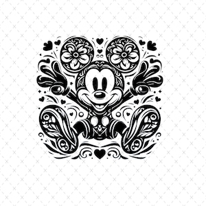 Dibujo de ratón lindo en formato SVG, vacaciones familiares en formato SVG, viaje familiar en formato SVG, ratón feliz retro en formato SVG, modo vacaciones, archivos SVG y PNG para imprimir