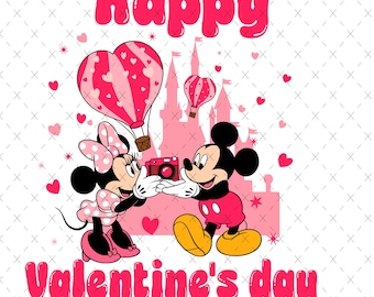 ミッキーとミニーのバレンタインデー PNG、ミッキーとミニーの