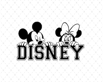 Diseño de Mickey y Minnie para San Valentín: Ratón SVG PNG (Descarga digital)