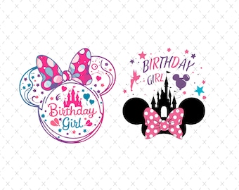 Mouse Birthday Png: Magical Kingdom Design (PNG for Sublimation)