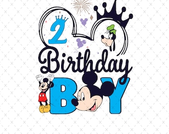 Mickey Mouse Birthday SVG/PNG: Party Design (Digital Download)