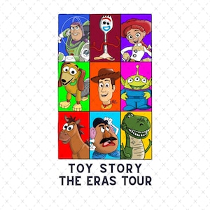 Toy Story Eras Tour PNG, Pixar clipart ,Toy Story Png, Toy Story Svg, Toy Story Clipart, Vacay Mode Svg, Magical Kingdom
