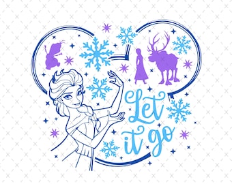Frozen Clipart: Princess Anna, Elsa, Olaf SVG PNG (Digital Download)