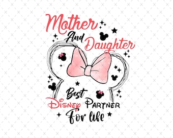 Mama Mini Mouse, Mother Daughter Friend PNG (Digital Download)