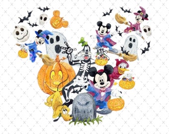 Mickey Mouse Halloween Costume SVG PNG: Spooky Season Designs (Digital Download)